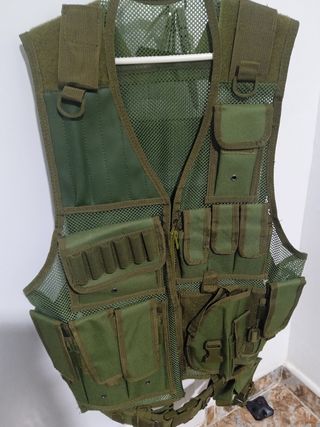 Chaleco Táctico Airsoft Verde Nuevo