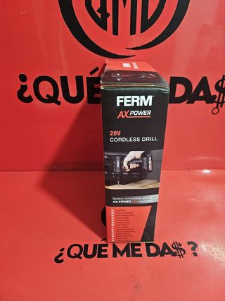 Taladro / Atornillador FERM AXpower 20V, Nueva.