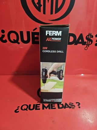 Taladro / Atornillador FERM AXpower 20V, Nueva.