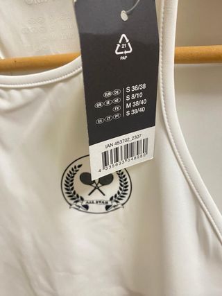 Camiseta deportiva CRIVIT blanca mujer