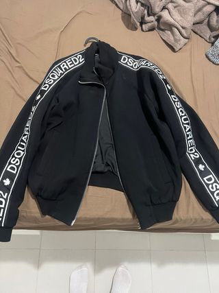 Chaqueta DSQUARED2 Negra con Logo