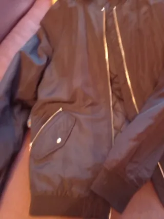 Cazadora Bomber Zara Talla M Negra