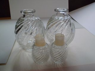 Juego 2 Perfumadores Vintage Cristal