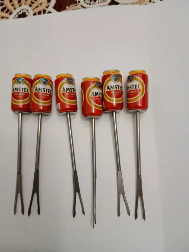 Set di stuzzicadenti in metallo Amstel - argento.