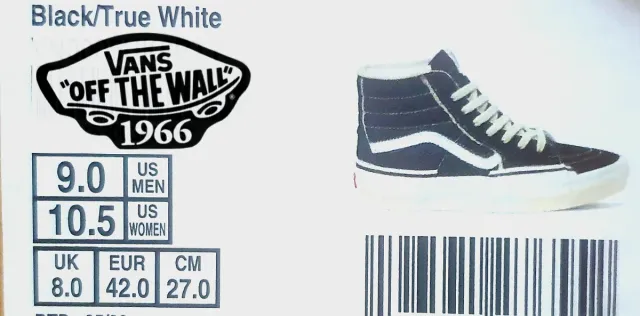 VANS ORIGINALES A ESTRENAR DE U.S.A TALLA 42 EUR