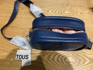 Bandolera Tous Piel Azul Marino