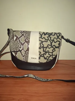 Bolso Bandolera Tous Beige y Marrón