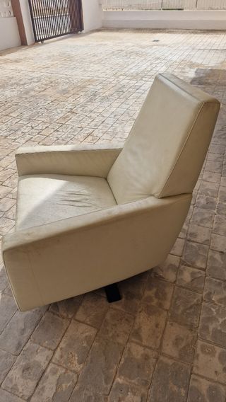 Butaca Rafemar Giratoria Piel Beige