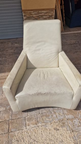 Butaca Rafemar Giratoria Piel Beige
