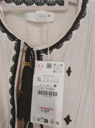 Chaleco Zara bordado