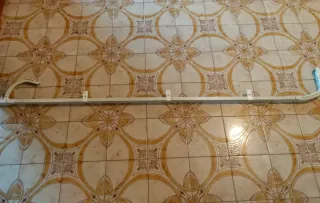 Bastone per tenda metallo e plastica