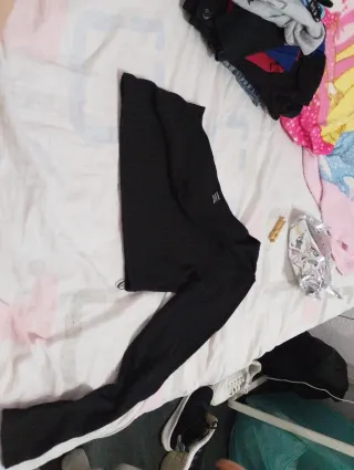 Top negro manga larga