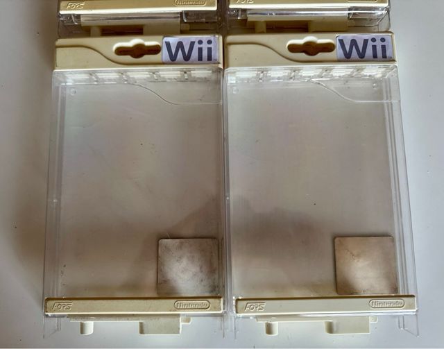 Lote 4 Cajas Seguridad Oficiales Nintendo Wii