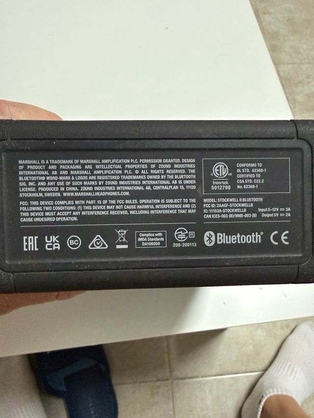 Altavoz Marshall Stockwell II Negro