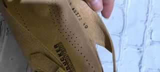 Zapatos Drucker piel beige/dorado nuevos