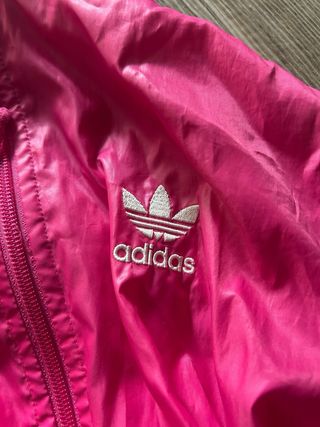 Chaqueta Adidas Rosa con Capucha
