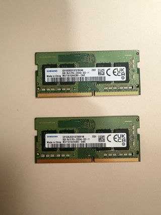 2x 8GB Samsung DDR4 RAM 3200MHz