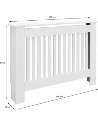 Mueble Radiador Madera Blanco