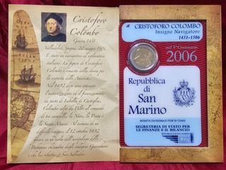 CRISTOBAL COLÓN MONEDA 2€