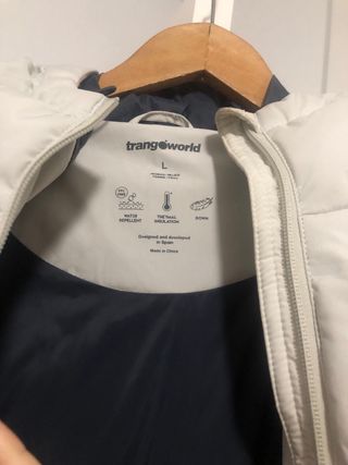 Abrigo de plumas Transworld blanco