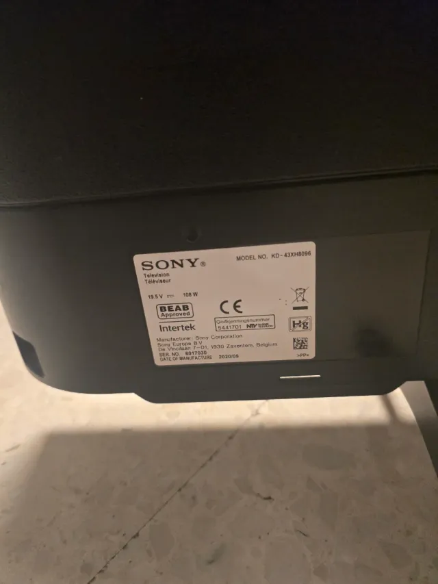 Televisor Sony Negro