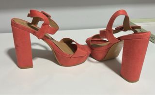 Tacones Coral Talla 37