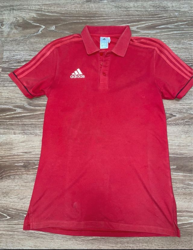 Polo Adidas Rojo Talla M 