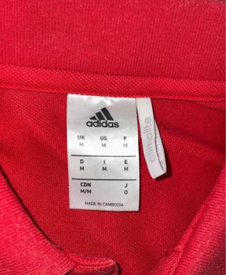 Polo Adidas Rojo Talla M 