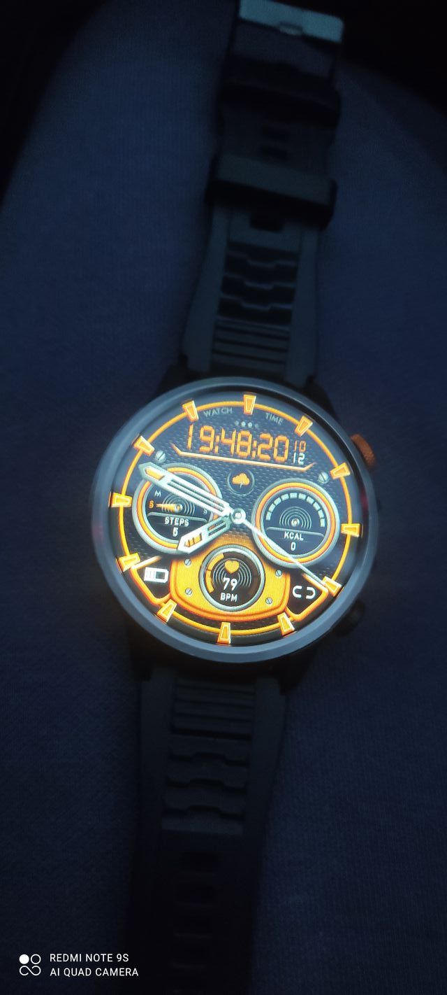 Smartwatch AK90 Negro y Naranja