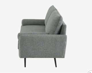 Sofá  2 plazas gris tela