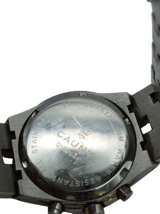 RELOJ DE CUARZO CAUNY 010064C CRONOGRAFO ACERO 34MM