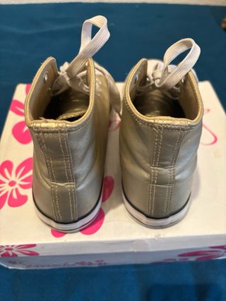 Zapatillas Botín Doradas