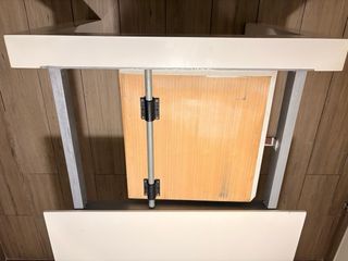 Mesa extensible de comedor de madera ,color blanco