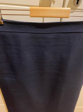 Falda tubo larga azul
