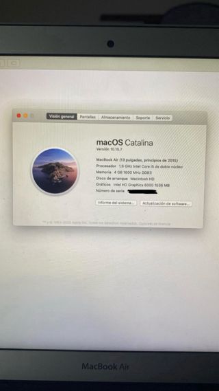 MacBook Air 13 2015 Plata