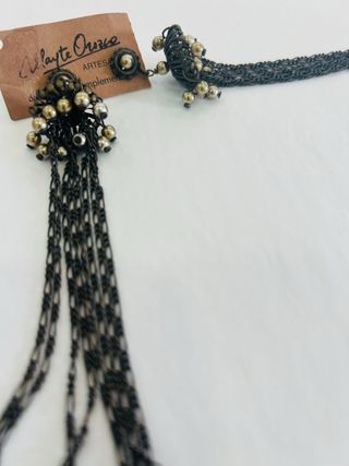 Pendientes Mayte Orozco  dorado envejecido