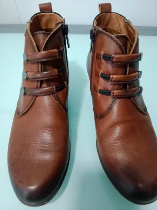 Botín mujer marrón