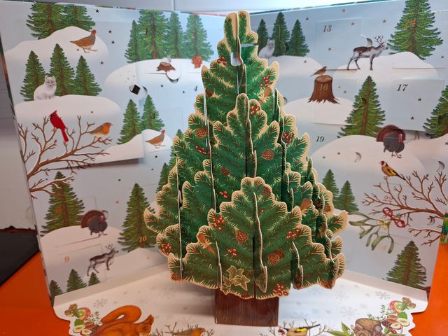 Calendario Adviento Desplegable Navidad.