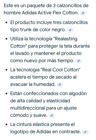 Pack 3 Calzoncillos Adidas Boxer Algodón 