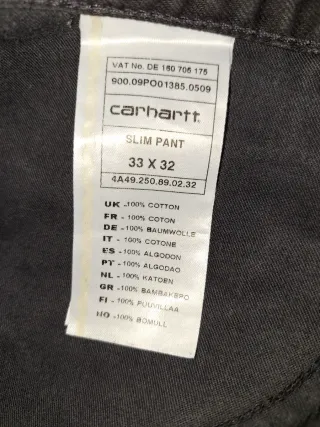 Pantalón Carhartt Negro