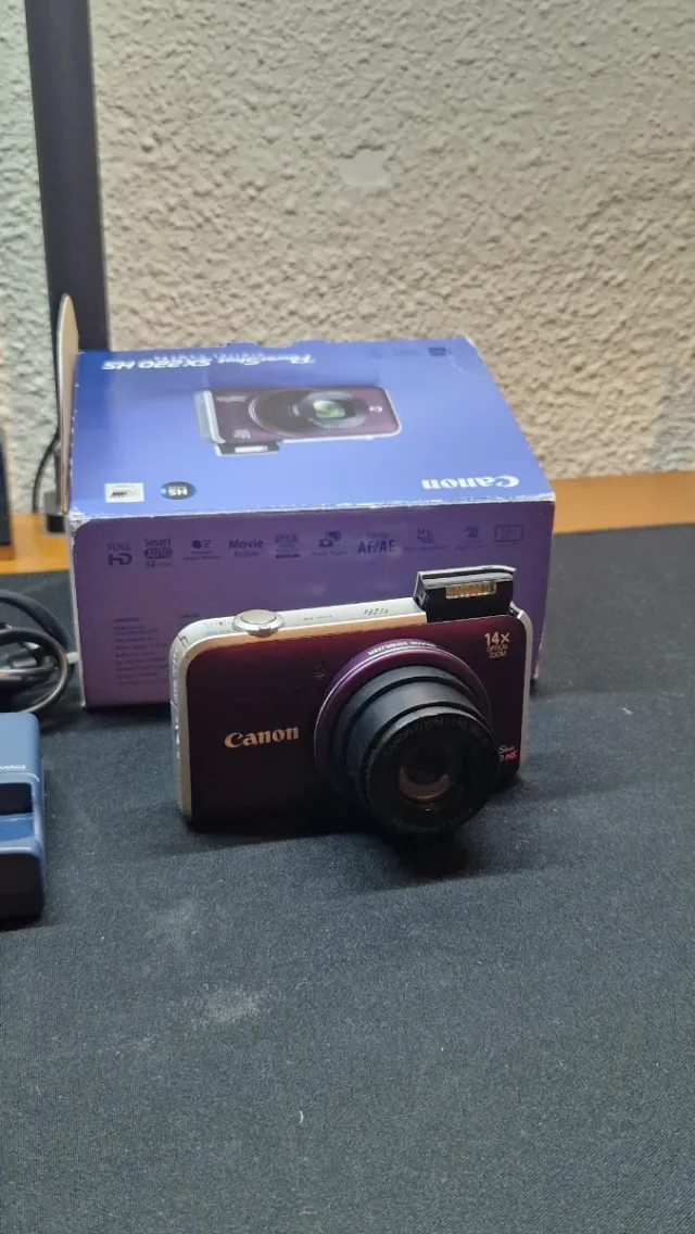Canon PowerShot SX220 HS Cámara Digital Violeta