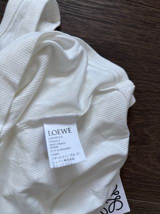Camiseta de tirantes Loewe blanca
