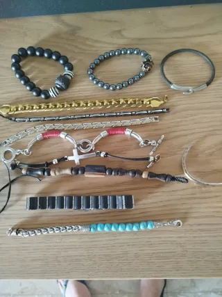 Lote de 9 Pulseras Variadas