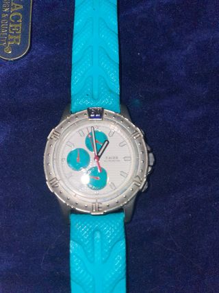 Reloj Racer Verde con Correa Turquesa