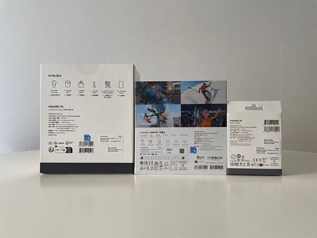 Insta360 X5 + batería extra + funda carcasa buceo