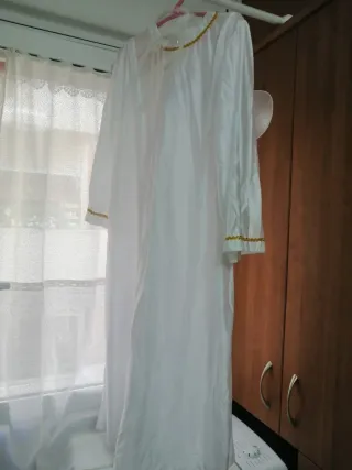 Disfraz Ángel Talla Única 10/12 Dorado y Blanco