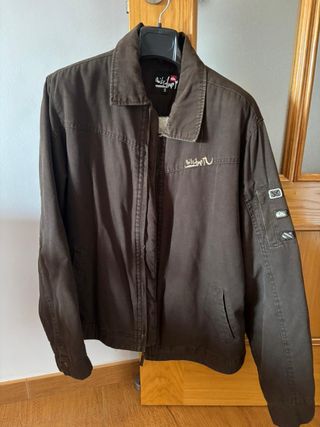 Cazadora Quiksilver Hombre Talla S Marrón Borrego