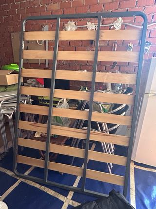Somier 135cm Metal y Madera