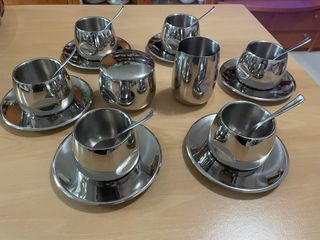 Set tazzine caffè AMC con zuccheriera e lattiera