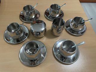 Set tazzine caffè AMC con zuccheriera e lattiera